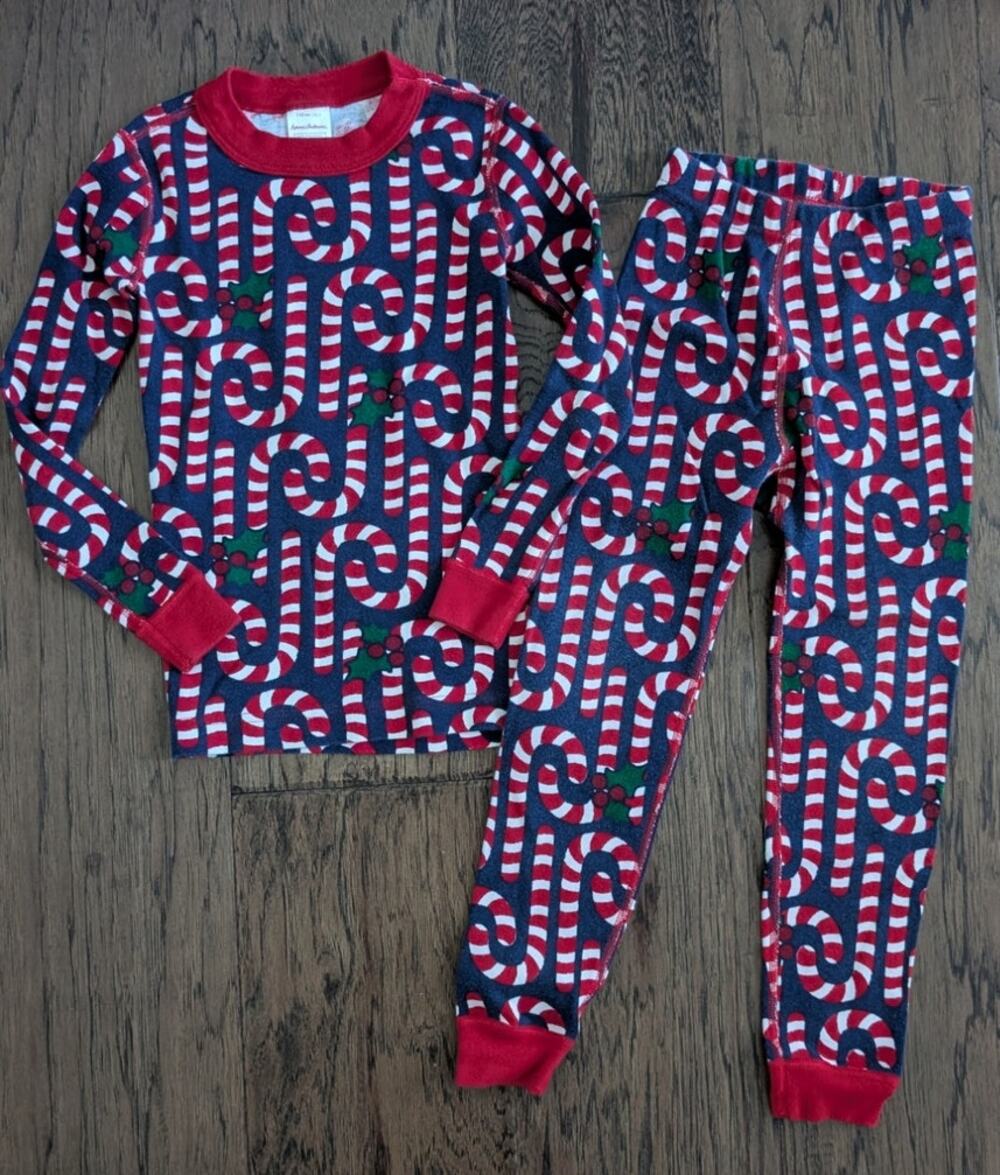 Hanna Andersson Candy Cane Pajama Set